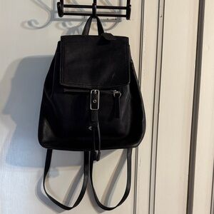 Coach Black Leather Backpack 9827